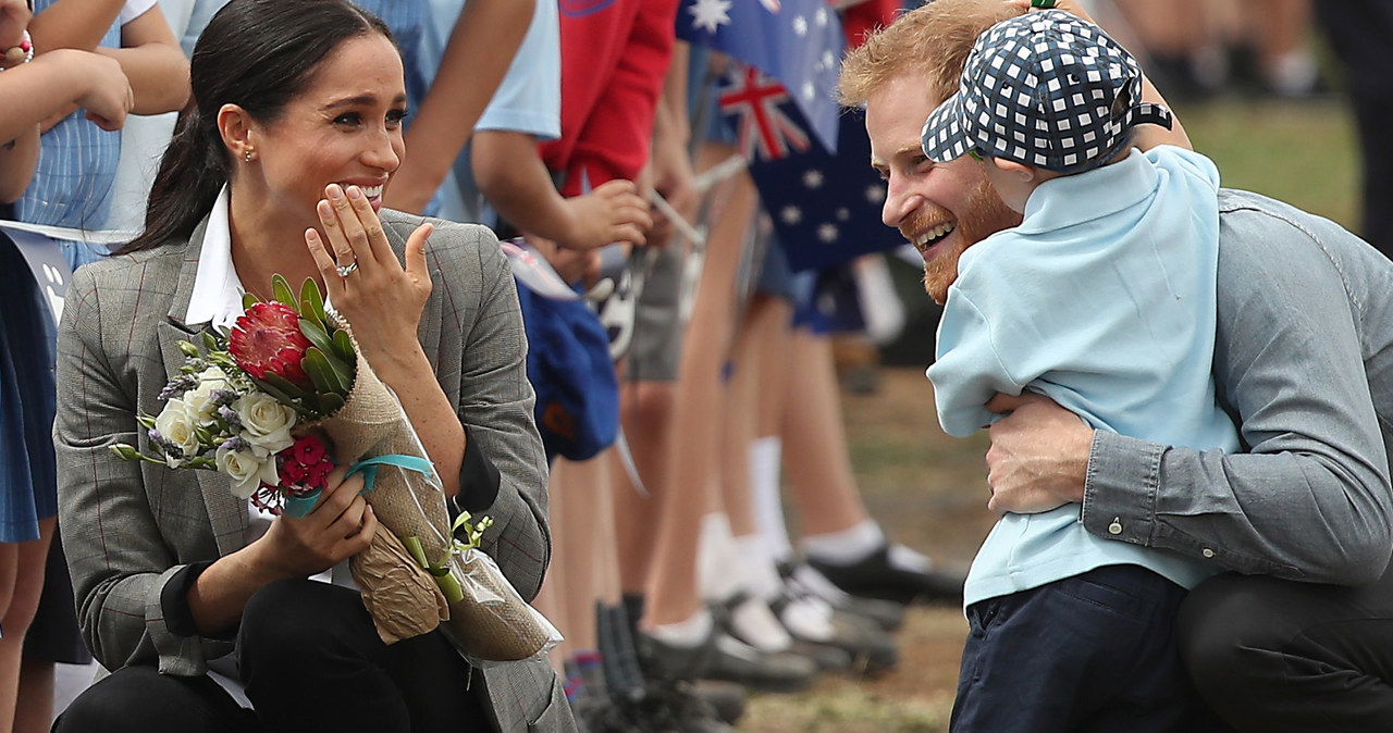 Meghan Markle i książę Harry podczas wizyty w Australii /Pool /Getty Images