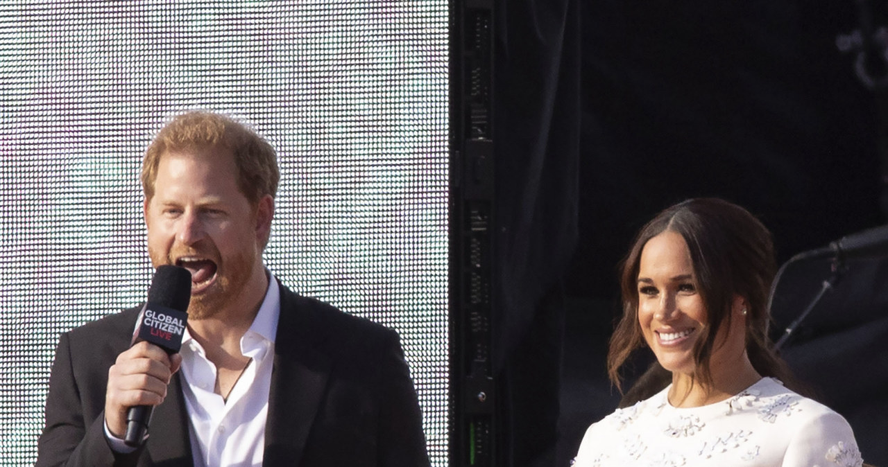 Meghan Markle i książę Harry /Mary Crane /Agencja FORUM