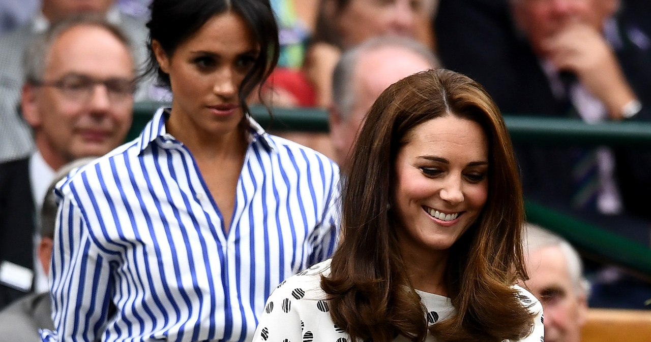 Meghan Markle i księżna Kate na finale Wimbledonu /Clive Mason /Getty Images