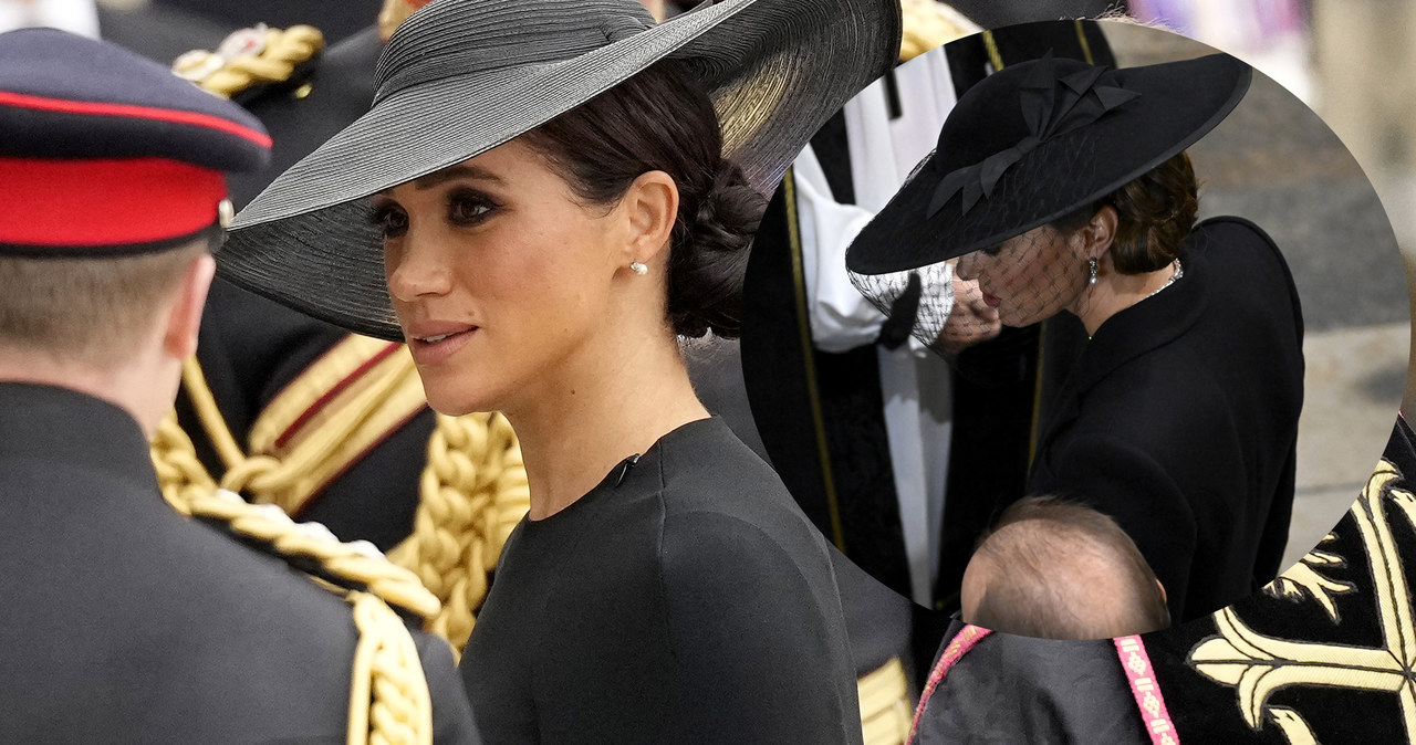 Meghan Markle i księżna Kate na pogrzebie królowej /Getty Images