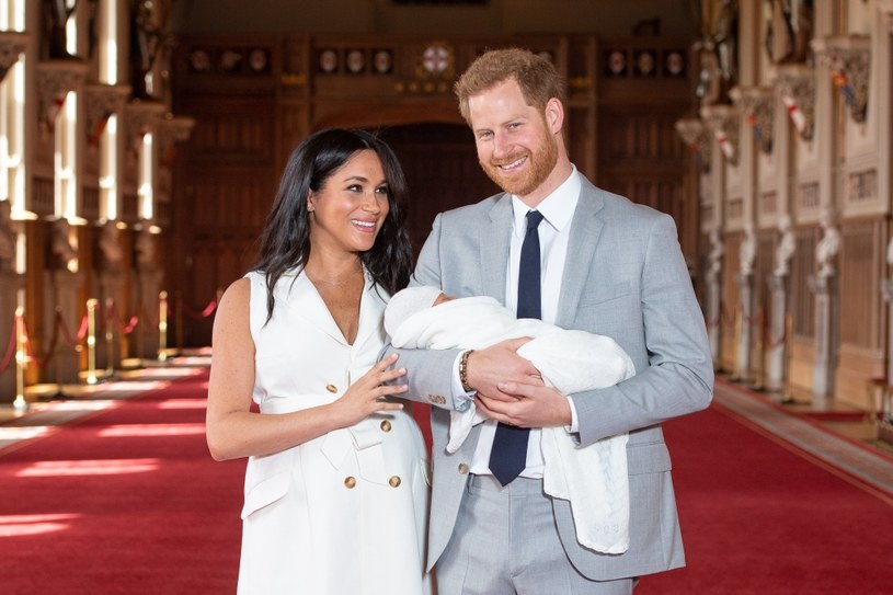 Meghan Markle, książę Harry i książę Archie zaraz po narodzinach /WPA Pool /Getty Images