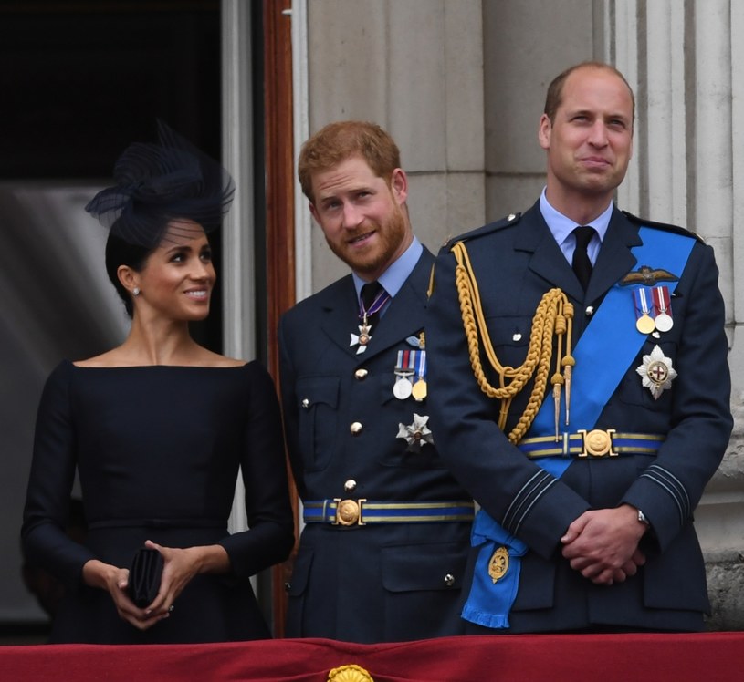 Meghan Markle, książę Harry i książę William /Victoria Jones - PA Images / Contributor /Getty Images