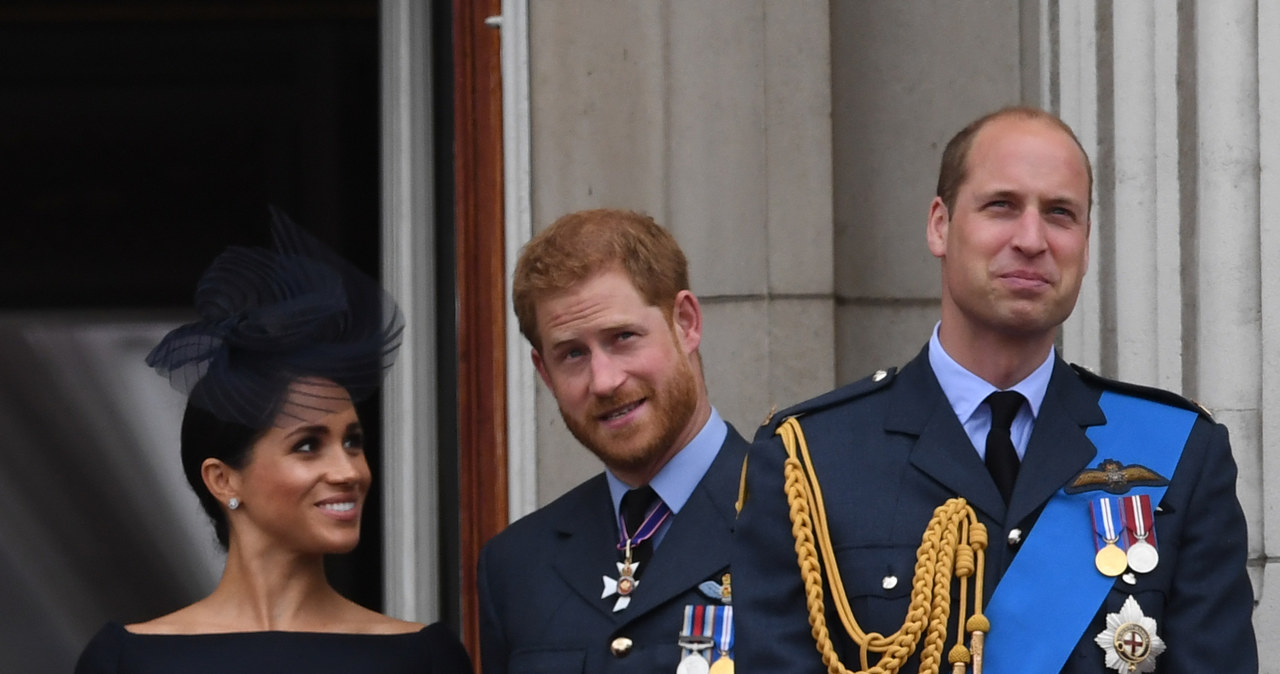 Meghan Markle, książę Harry i książę William /Victoria Jones - PA Images / Contributor /Getty Images