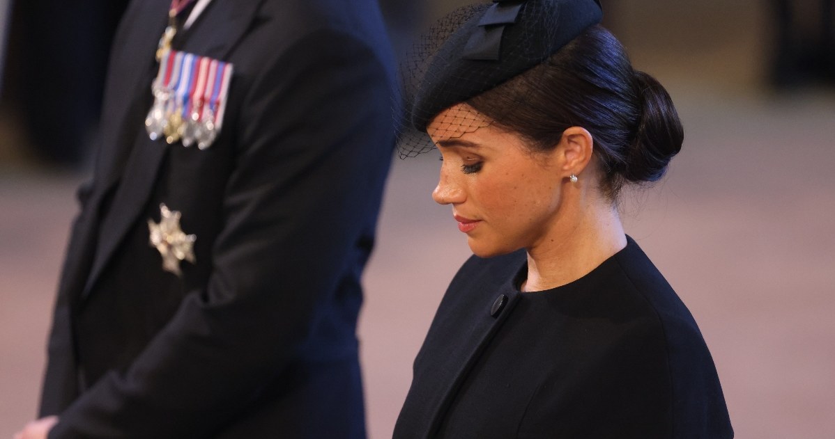 Meghan Markle na pogrzebie królowej /Getty Images