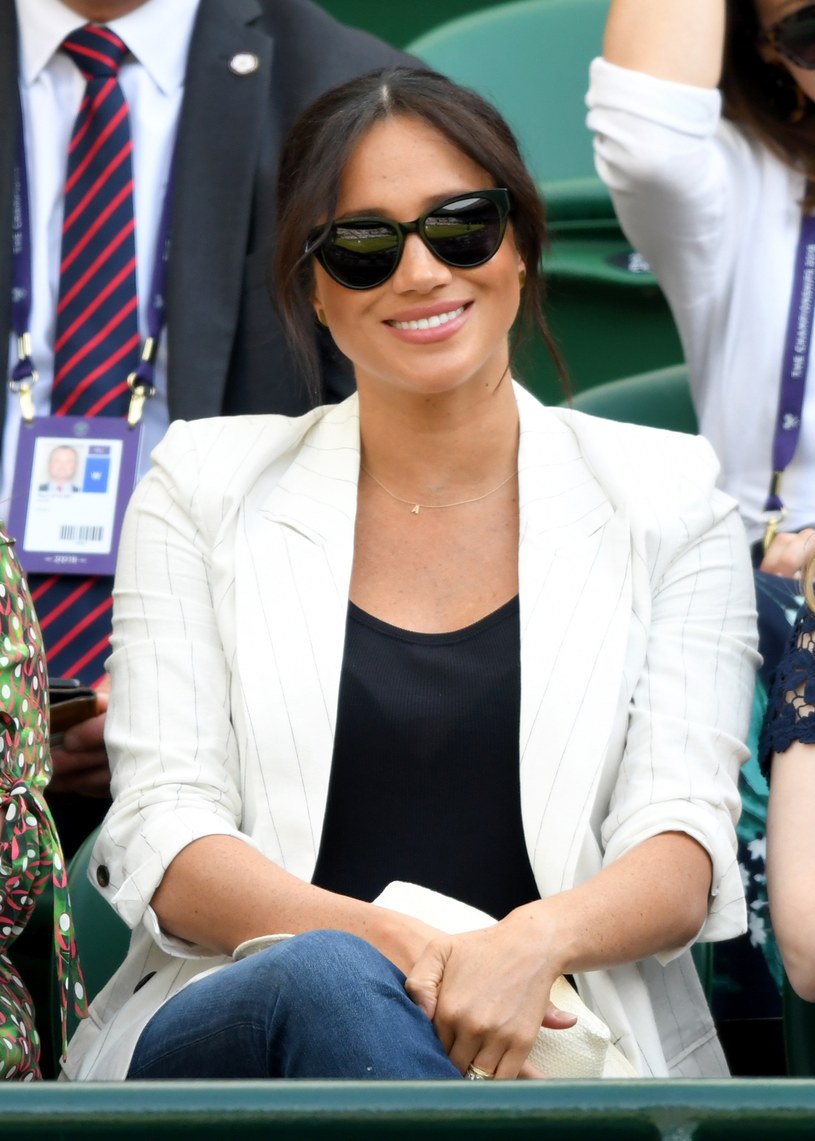 Meghan Markle na Wimbledonie w 2019 roku /Karwai Tang /Getty Images