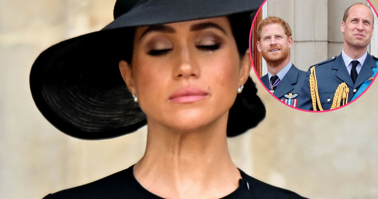 Meghan Markle oraz książę Harry i książę William /Max Mumby/Indigo/Getty Images, Rex Features /East News