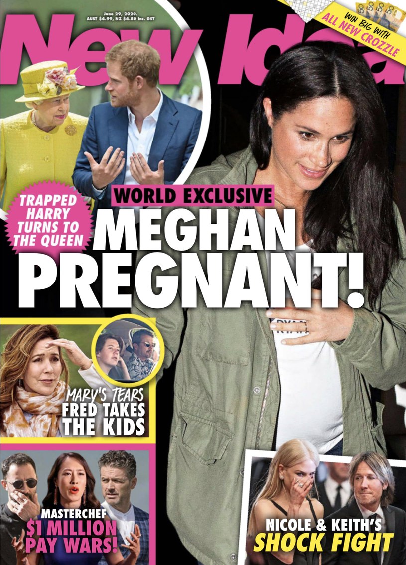 Meghan Markle w drugiej ciąży? Tak twierdzi magazyn "New Idea" /materiał zewnętrzny