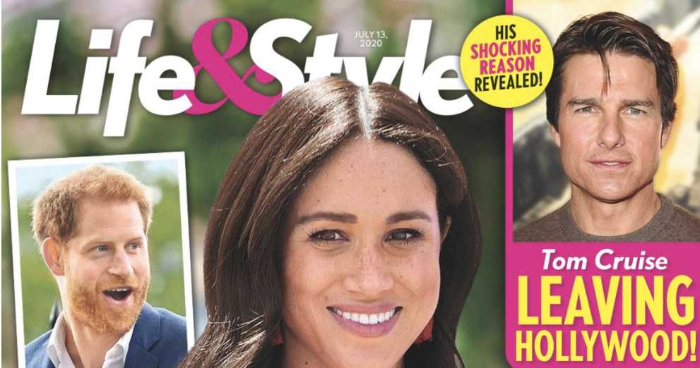 Meghan Markle w "oficjalnie" w ciąży na okładce "Life&Style" /materiał zewnętrzny