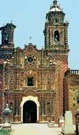 Meksykańska sztuka, kościół Santa María Tonantzintla w Cholula, prowincja Puebla, XVIII w. /Encyklopedia Internautica