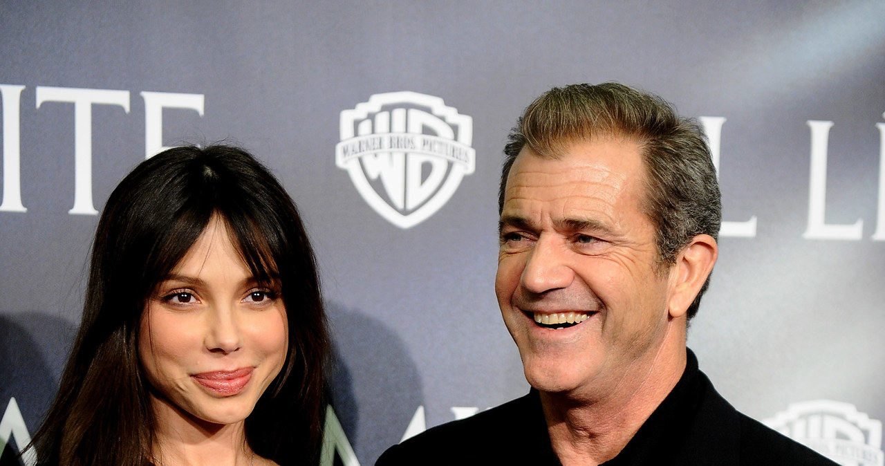 Mel Gibson z matką swojej córki, Oksaną Grigorievą /Carlos Alvarez /Getty Images