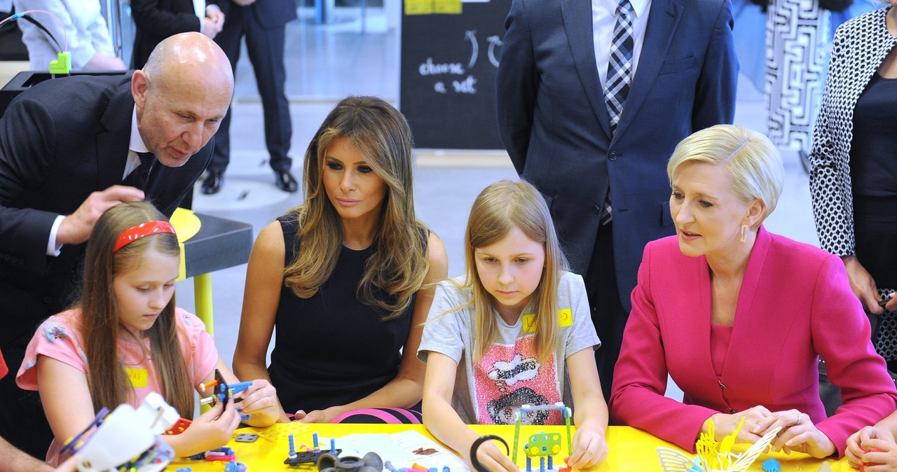 Melania Trump i Agata Duda z wizytą w Centrum Nauki Kopernik /East News