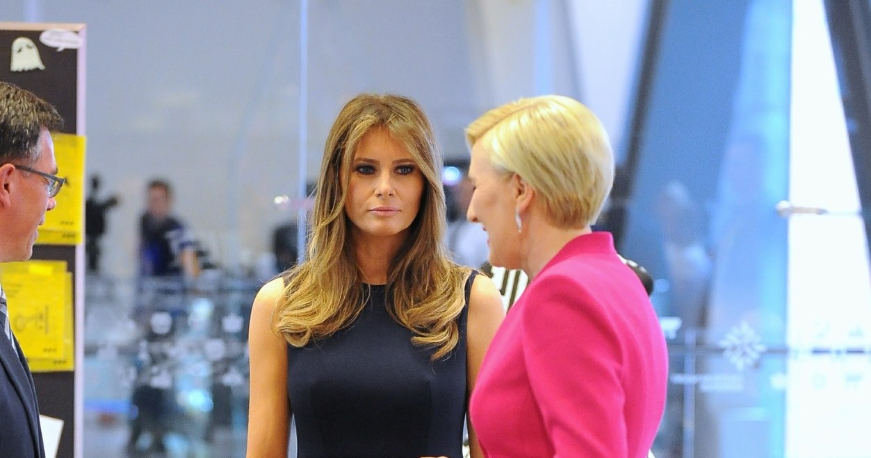 Melania Trump i Agata Duda /Bartosz Krupa /East News