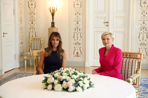 Melania Trump i Agata Kornhauser-Duda /Rafal Guz /PAP