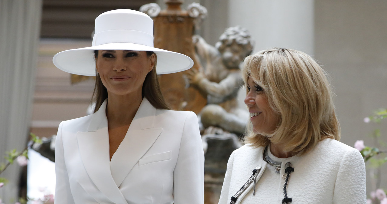 Melania Trump i Brigitte Macron /Aaron P. Bernstein /Getty Images