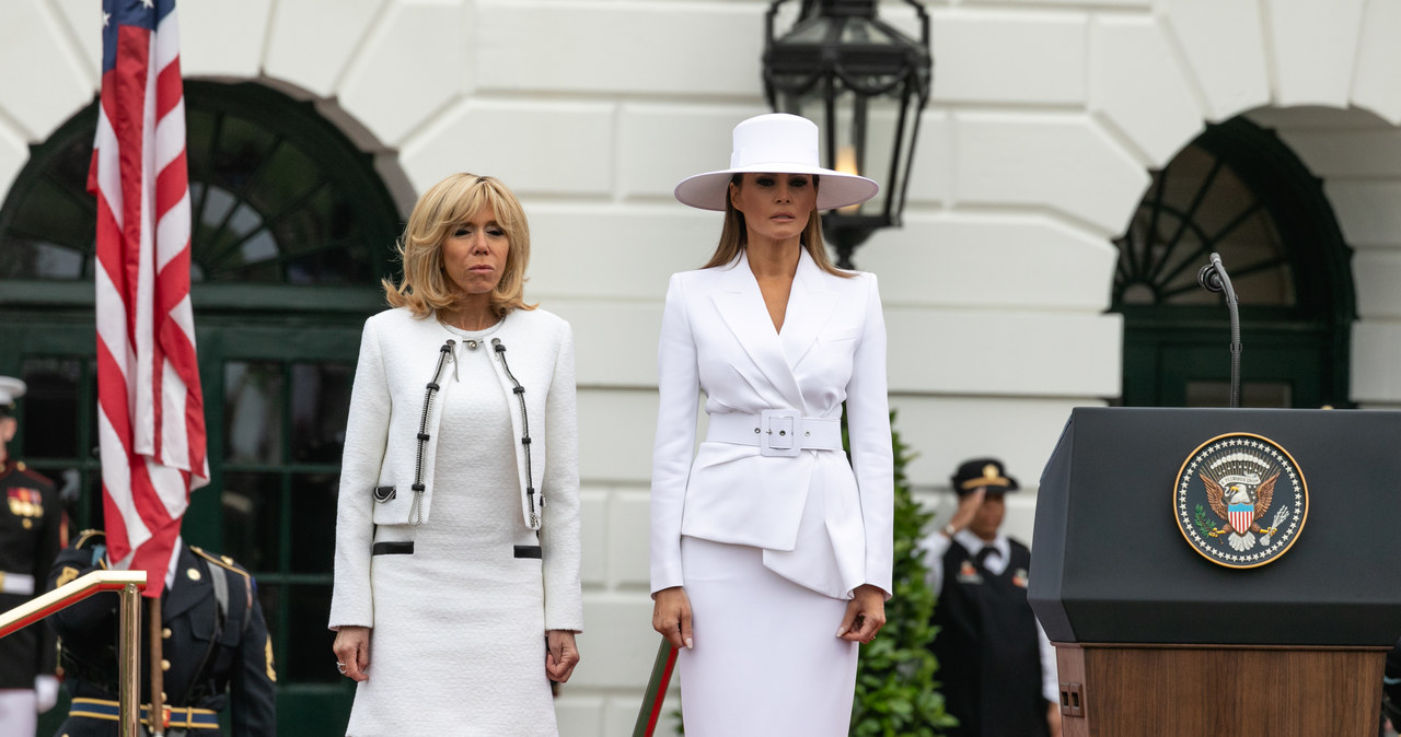 Melania Trump i Brigitte Macron /Aaron P. Bernstein /Getty Images