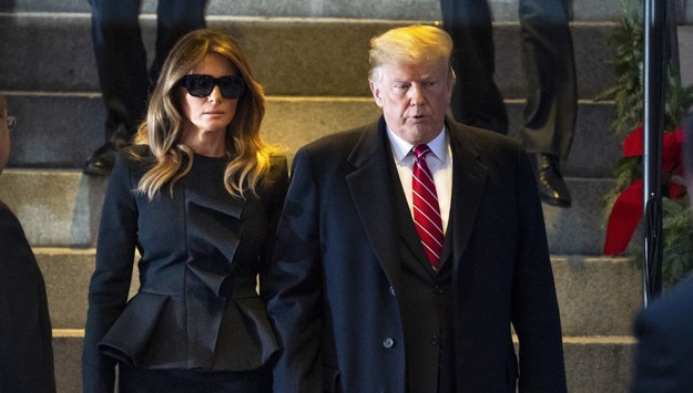 Melania Trump i Donald Trump /JIM LO SCALZO /PAP/EPA