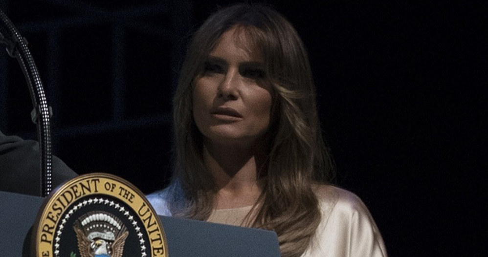 Melania Trump towarzyszyła mężowi /Associated Press /East News