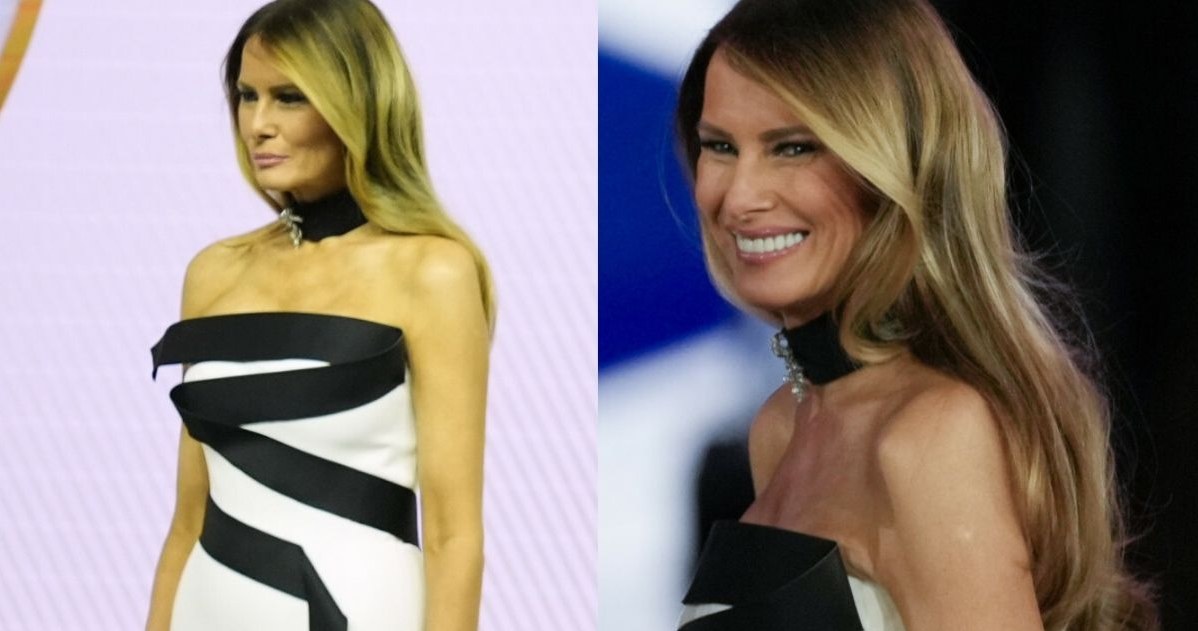 Melania Trump zaskoczyła gustowną stylizacją /Alex Brandon/Associated Press/East News