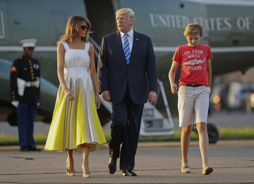 Melania z Donaldem i synem /Associated Press /East News