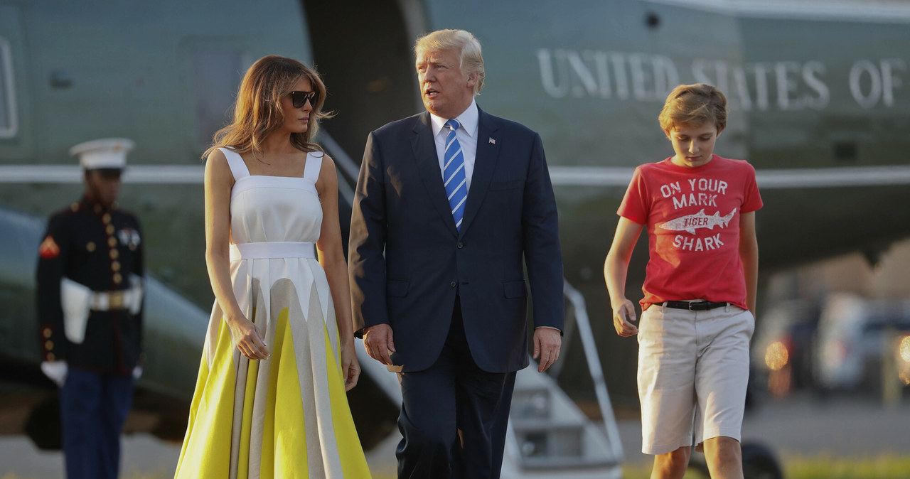 Melania z Donaldem i synem /Associated Press /East News