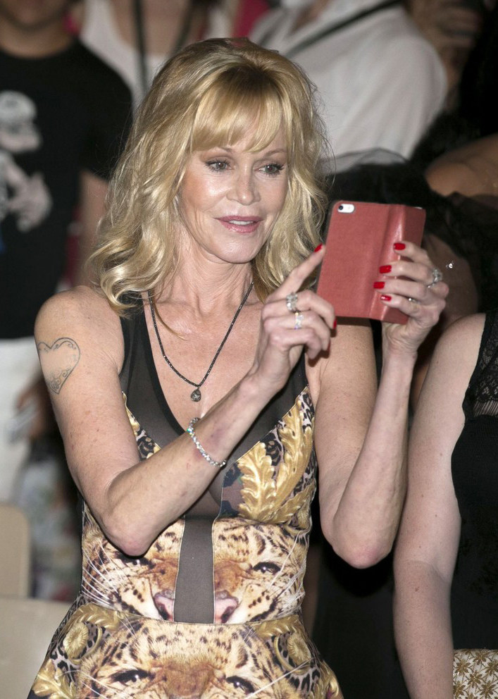 Melanie Griffith zamazała tatuaż /Manuel Romano/REX /East News