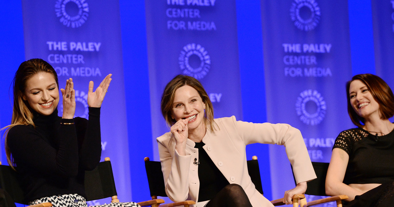 Melissa Benoist, Calista Flockhart, Chyler Leigh na panelu Paley Centre /Matt Winkelmeyer /Getty Images