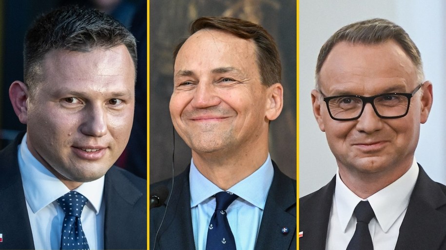 Mentzen, Sikorski czy Duda?, fot. Wojtek Jargiło, Tytus Żmijewski, Piotr Nowak /PAP