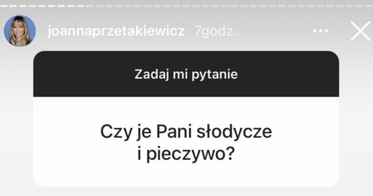 menu Joanny Przetakiewicz, fot. https://www.instagram.com/joannaprzetakiewicz/ /Instagram