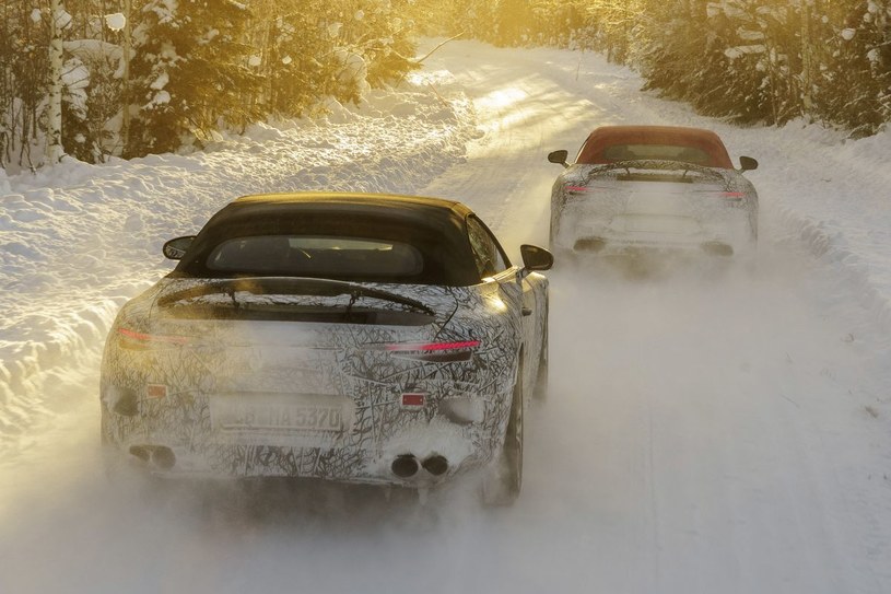 Mercedes-AMG SL podczas zimowych testów w Szwecji /Informacja prasowa