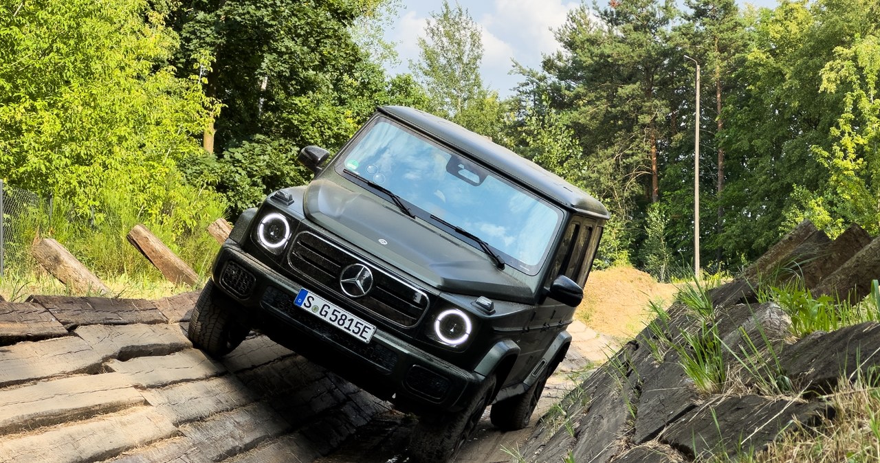 Mercedes G 580 z technologią EQ pokazał mi swoje możliwości na Torze Modlin. /Jan Guss-Gasiński /INTERIA.PL