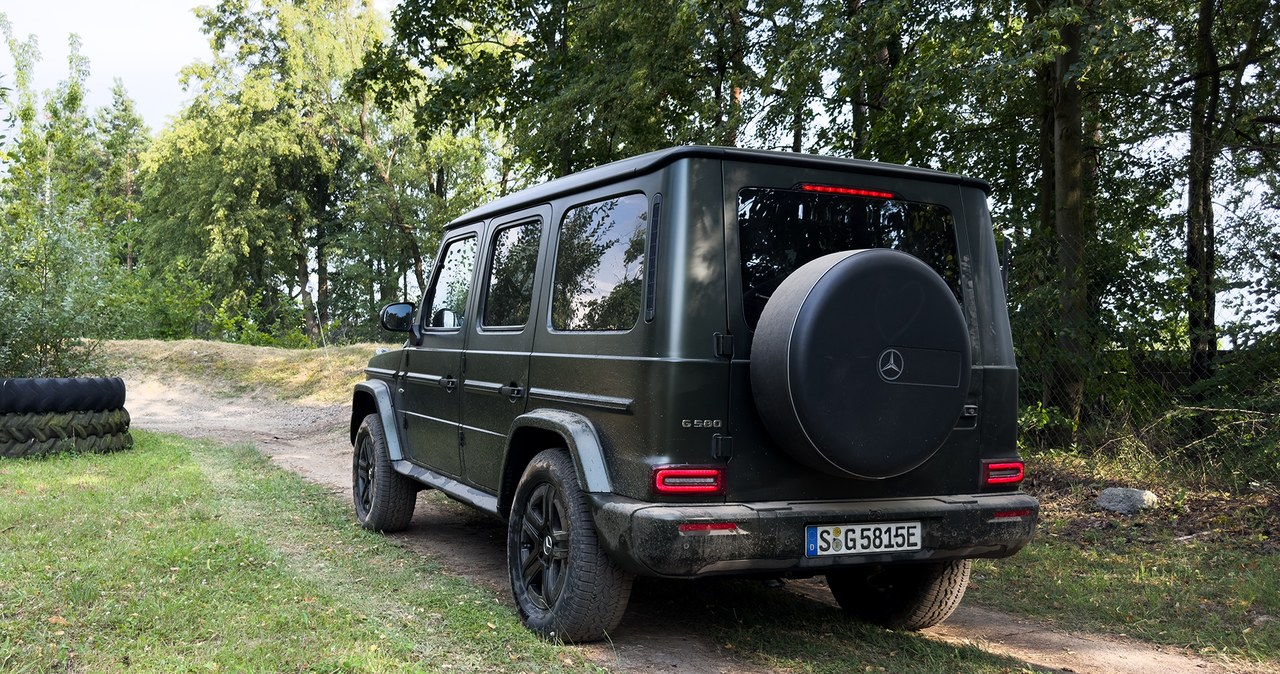 Mercedes G 580 z technologią EQ wygląda niemal identycznie, jak spalinowe odmiany. /Jan Guss-Gasiński /INTERIA.PL