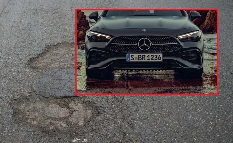 Mercedes nawiązał współpracę z Bostonem. Samochody niemieckiej marki będą wyszukiwać dziury na miejskich drogach. /MIKOLAJ ZACHAROW/REPORTER/ East News/ materiały prasowe /