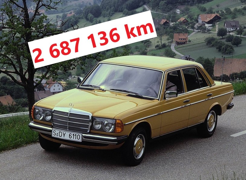 Mercedes W123 200D z 1977 roku to samochód z najwyższym zarejestrowanym w CEPiKu przebiegiem /Informacja prasowa