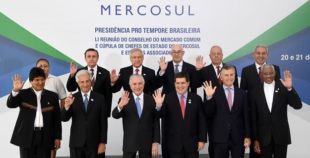 Mercosur - zebranie szefów państw członkowskich w grudniu 2017 r. /AFP