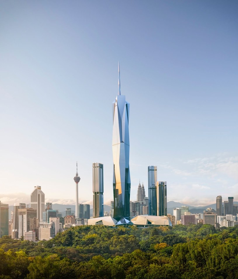 Merdeka 118 zrzuca Shanghai Tower z drugiego miejsca na liście najwyższych budynków świata - Fender Katsalidis /materiały prasowe