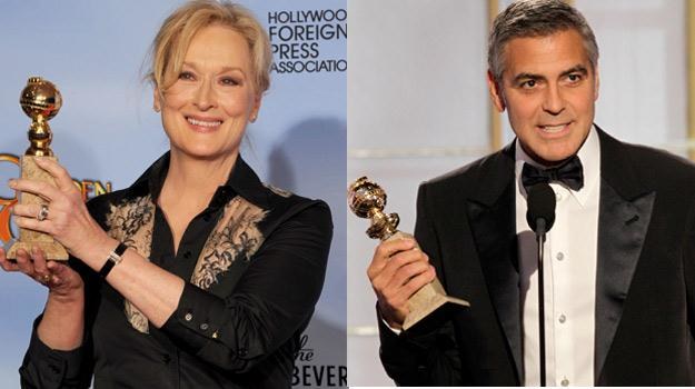 Meryl Streep i George Clooney - tegoroczni triumfatorzy, fot. Kevin Winter /Getty Images/Flash Press Media