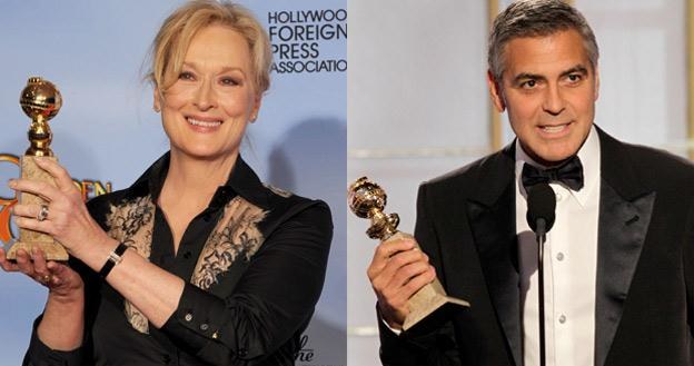 Meryl Streep i George Clooney - tegoroczni triumfatorzy, fot. Kevin Winter /Getty Images/Flash Press Media