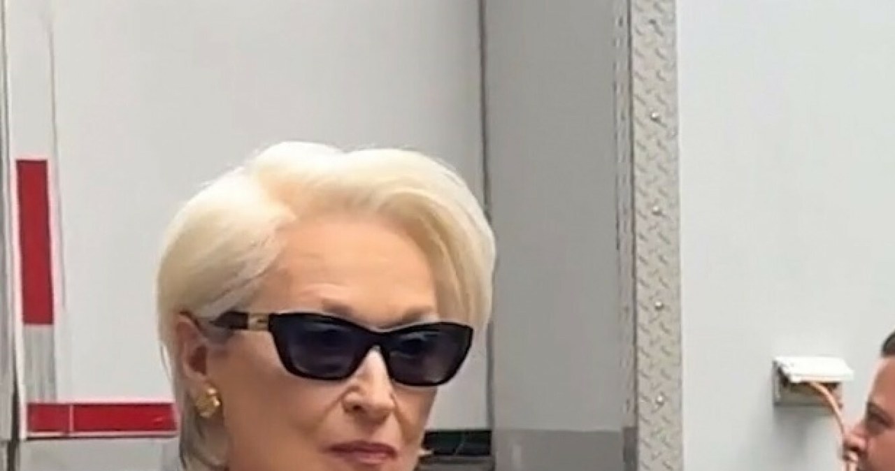 Meryl Streep na planie filmu "Diabeł ubiera się u Prady 2" /DERE/Backgrid/East News /East News