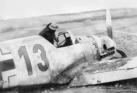 Messerschmitt Bf-109 zestrzelony w 1940 roku /domena publiczna