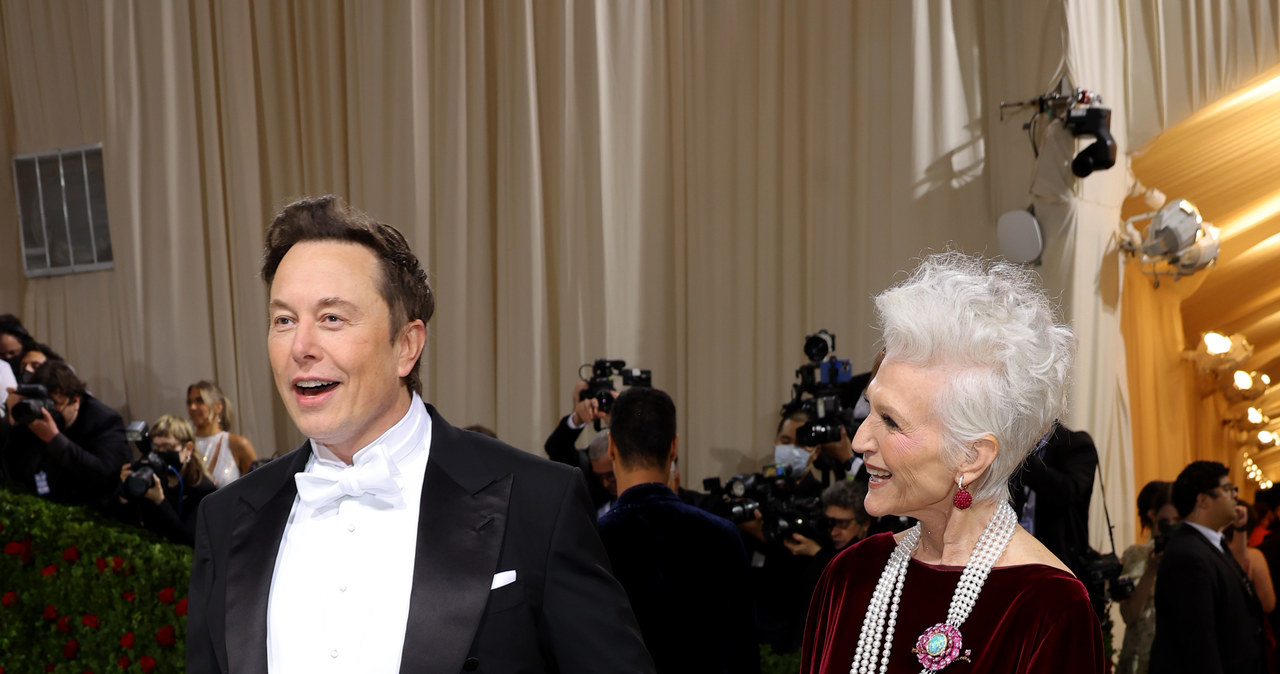 Met Gala 2022: Elon Musk z mamą /Mike Coppola /Getty Images