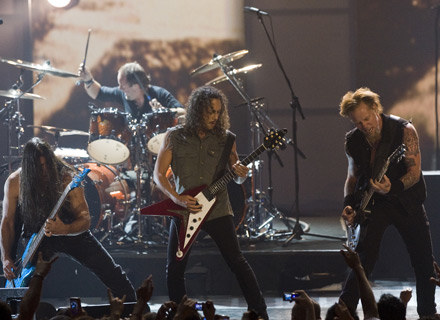 Metallica (pierwszy z lewej Rob Trujillo) /arch. AFP