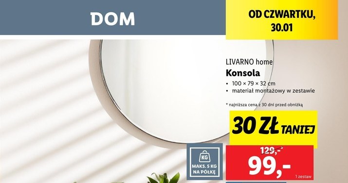 Metalowej konsoli i dywan w Lidlu /Lidl /INTERIA.PL