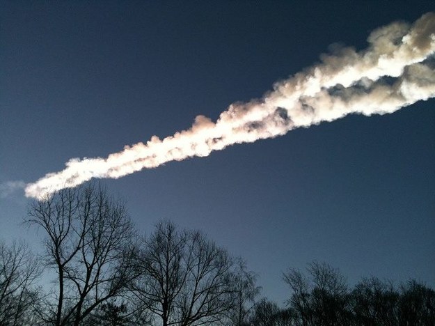 Meteoryt, który spadł w Czelabińsku /PAP/ITAR-TASS /PAP