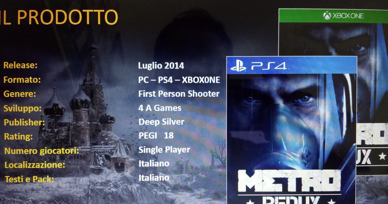 Metro Redux - fragment karty produktu znaleziony na stronie ps4daily.com /materiały prasowe