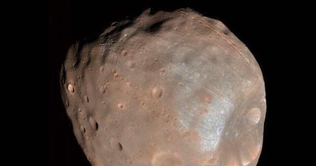 MEX zbliżył się do Fobosa na odległość 45 km. /NASA