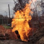 Mężczyzna doznał poparzeń. Wyciek gazu i pożar w Świętokrzyskiem