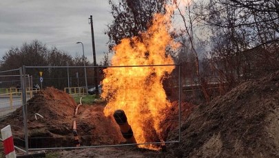 Mężczyzna doznał poparzeń. Wyciek gazu i pożar w Świętokrzyskiem