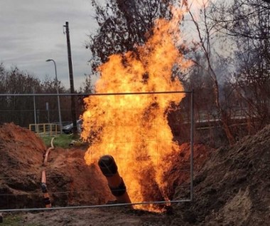 Mężczyzna doznał poparzeń. Wyciek gazu i pożar w Świętokrzyskiem