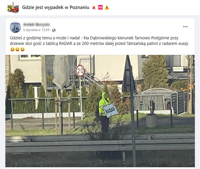 Mężczyzna działa tak od lat? / Fot. Gdzie jest wypadek w Poznaniu @Facebook /