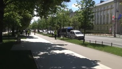 Mężczyzna podpalił się przed kancelarią premiera